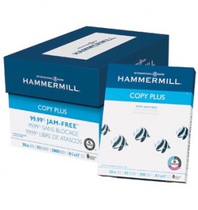 5,000 Sheet Case of Hammermill Copy Paper