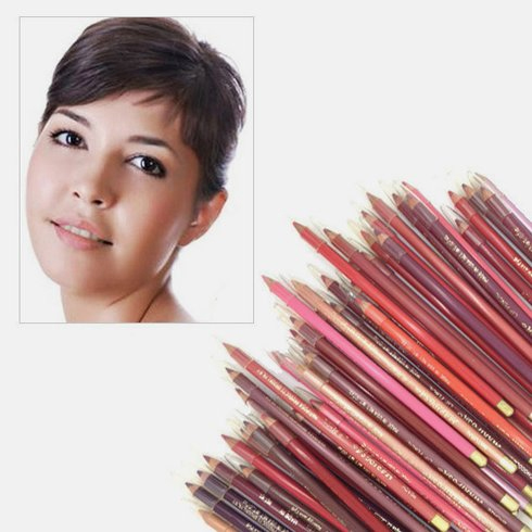 40pc Waterproof Eyeliner & Lip Pencil Set