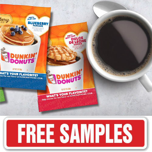 Dunkin’ Donuts Free Coffee Sample Pack