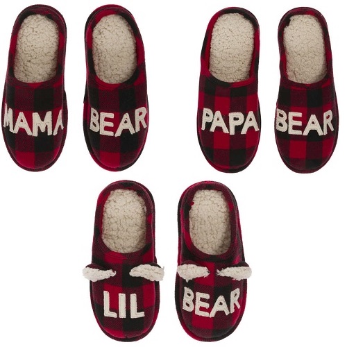 adult lil bear slippers