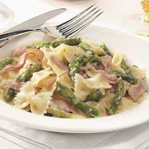 Bowtie Pasta with Ham and Asparagus Recipe