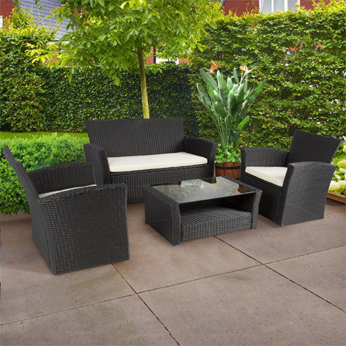 4-PC Wicker Patio Set : $299.99 + Free S/H | MyBargainBuddy.com