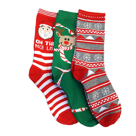 3-Pairs of Christmas Socks : $4.99 + Free S/H | MyBargainBuddy.com