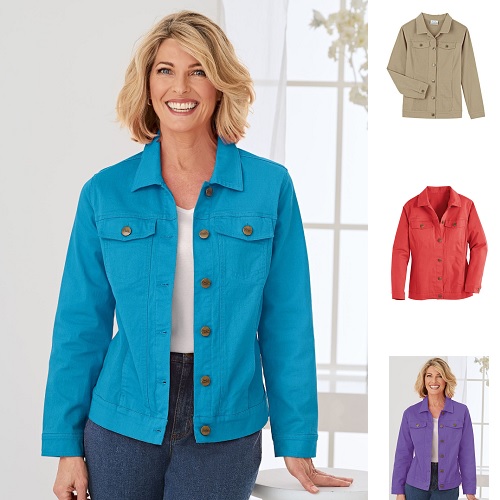 70% off Women’s Stretch Jean Jacket : Only $13.97 + Free S/H ...
