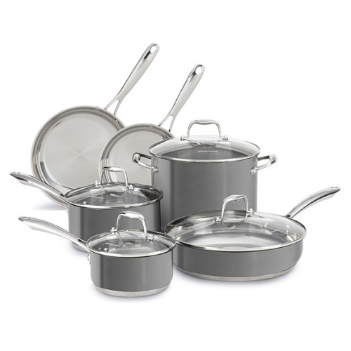 clearance kitchenaid 10 piece cookware set