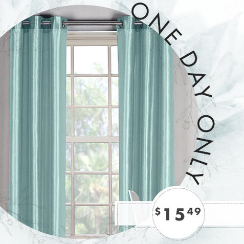 clearance silky curtain panels