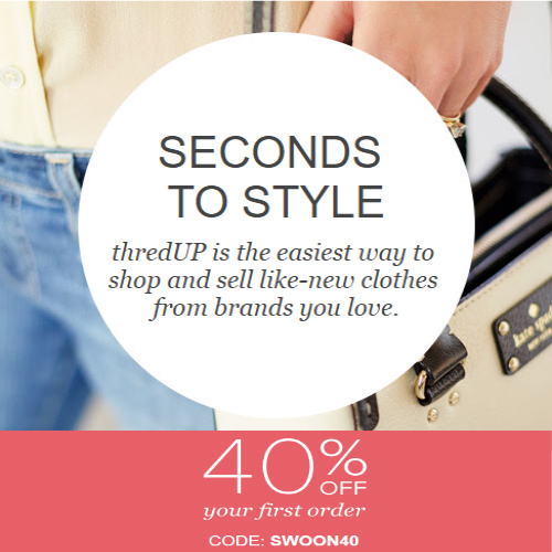 ThredUp Coupon 40 off your 1st order