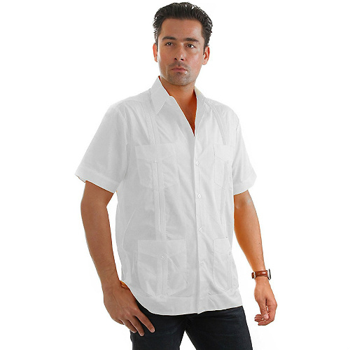 Mojito Collection Mens Short Sleeve Guayabera Shirt