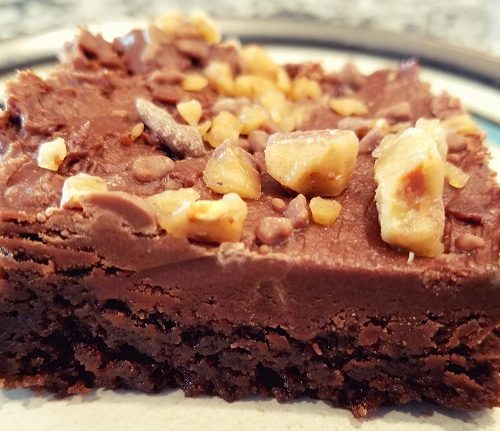 fudgy frosted brownies with heath toffee topping recipe