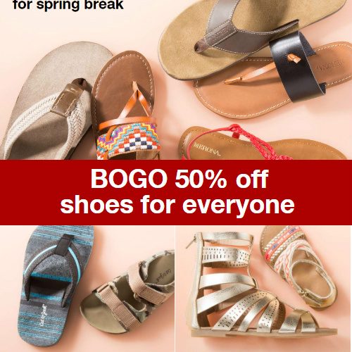 target BOGO shoe sale