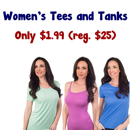 womens tees tanks clearance