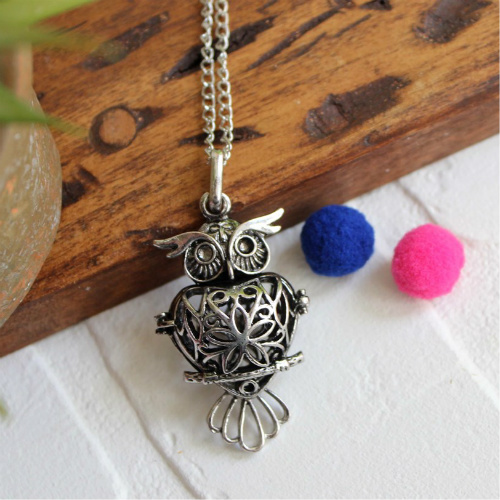 Essential Oil Owl Necklace