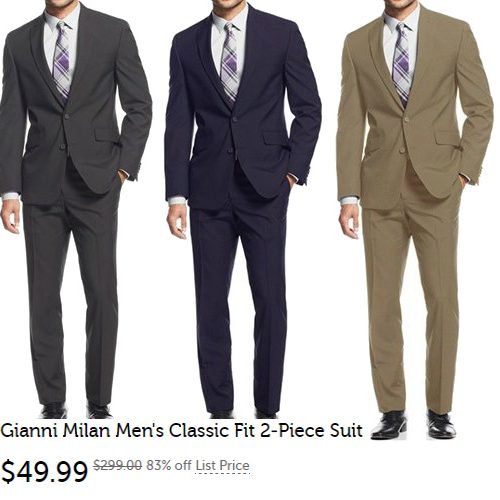 mens suit clearance