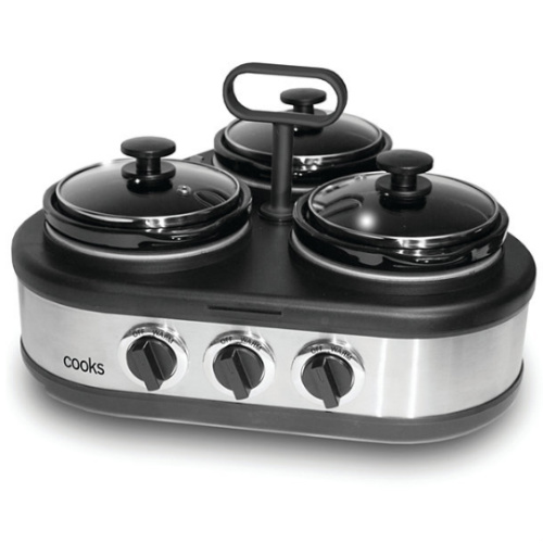 Cooks 3 x 1.0 QT Triple Dip Warmer