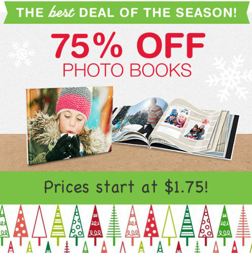 75% off Walgreens Photo Books : Prices start at $1.75