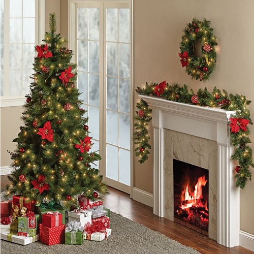 78% off 3-PC Christmas Tree, Garland and Wreath Set : Only $39.97 ...