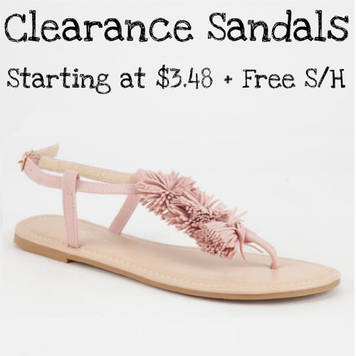 shoedazzle sandals clearance