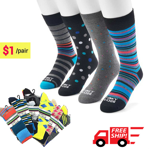 83% off 24 Pairs of Men’s Funky Socks : Only $23.99 + Free S/H ...