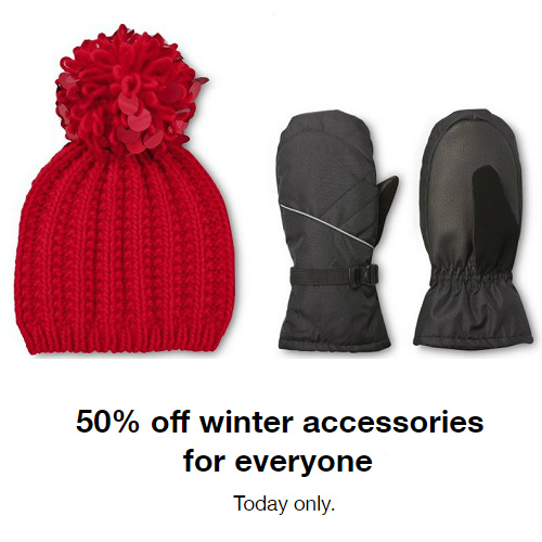 Target : 50% off + Free S/H on Winter Accessories | MyBargainBuddy.com