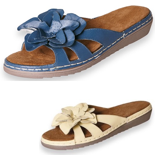 comfortable womens slides