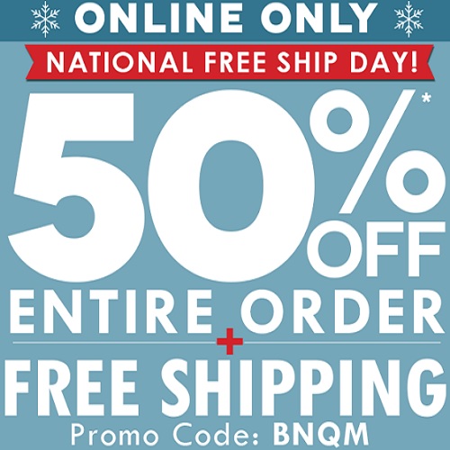 Blair Coupon 50 off Everything + Free S/H