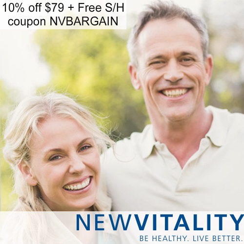 New Vitality Coupon 20 off + Free S/H on 79 or more