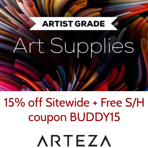 Arteza Art Supplies Coupon 15 off Sitewide + Free S/H