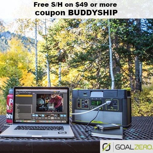 Goal Zero Coupon Free Shipping On 49 Or More Code BUDDYSHIP