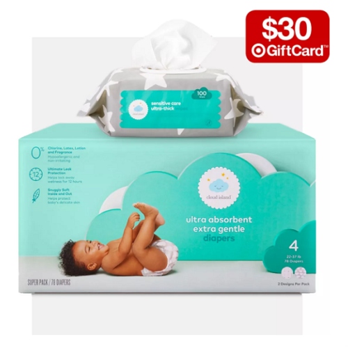 target $30 gift card diapers