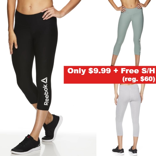 83% off Women’s Reebok Leggings : Only $9.99 + Free S/H ...