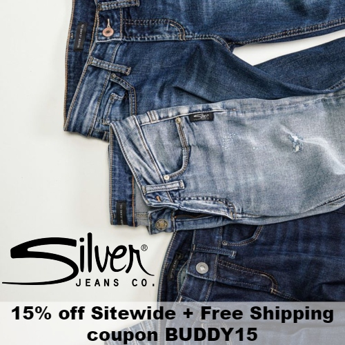 Silver Jeans Co. Coupon 15 off Sitewide + Free Shipping code BUDDY15