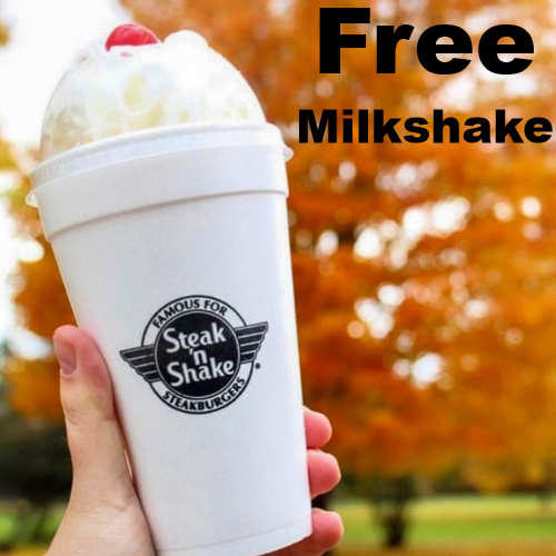 steak-n-shake free milkshake