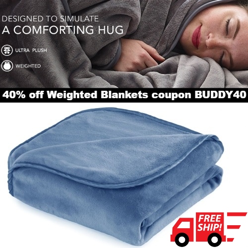 Weighted Blankets Coupon 40 off + Free Shipping code BUDDY40