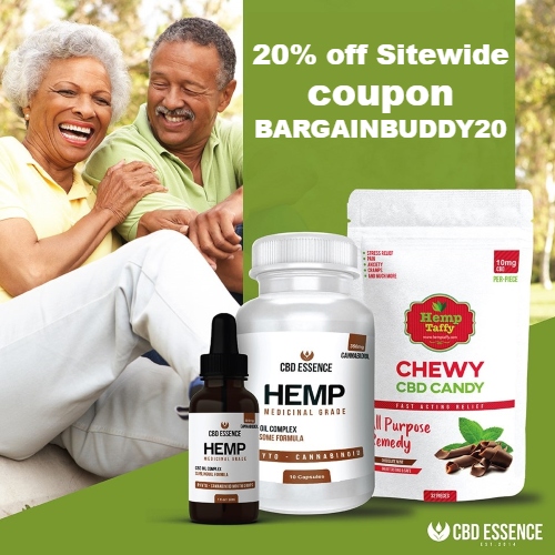 CBD Essence Coupon 20 off Sitewide code BARGAINBUDDY20