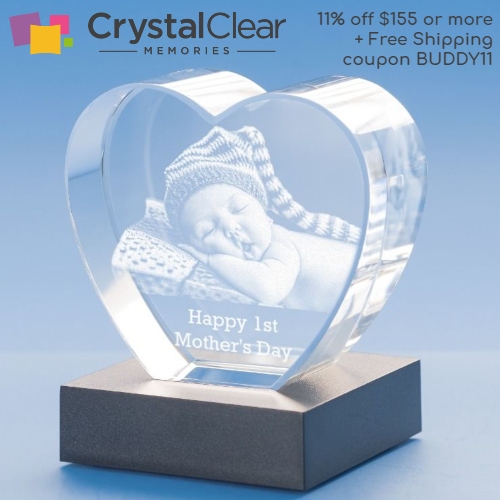 Crystal Clear Memories Personalized 3D Photo Gifts Coupon 11 off 155+ order code BUDDY11