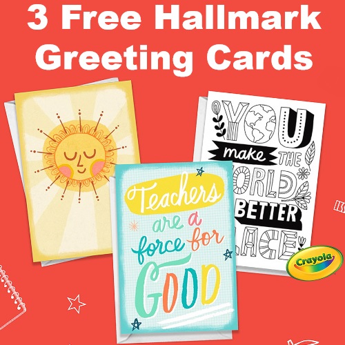 Hallmark 3 Free “Thank You Teacher” Greeting Cards