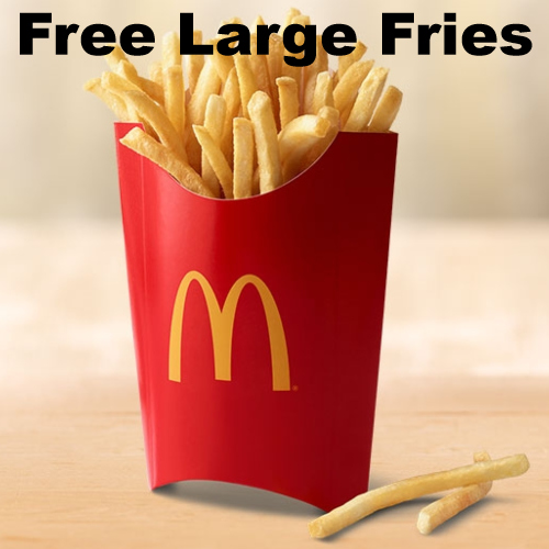 mcdonalds free french fries