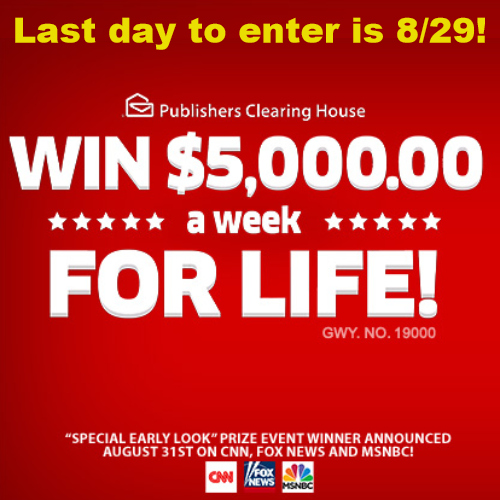 publishers clearing house sweepstakes