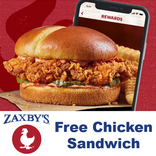 zaxbys free chicken sandwich