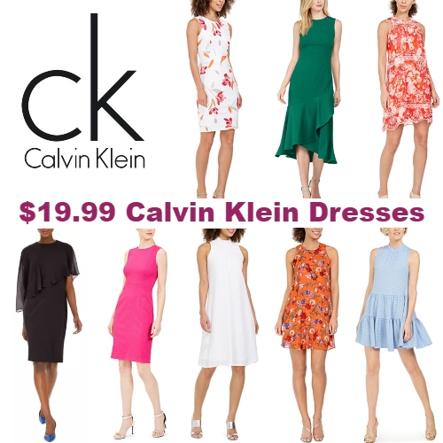 clearance calvin klein dresses