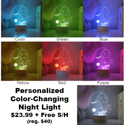 Personalized Color-Changing Night Light