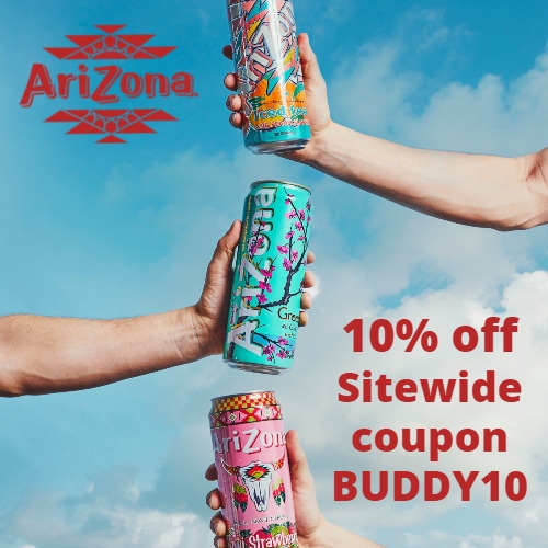 AriZona Coupon 10 off Sitewide code BUDDY10