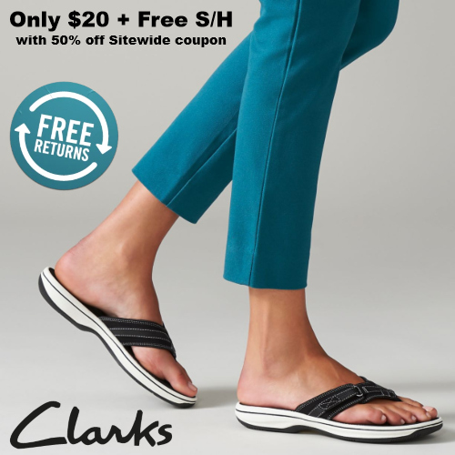cloudstepper clarks flip flops womens
