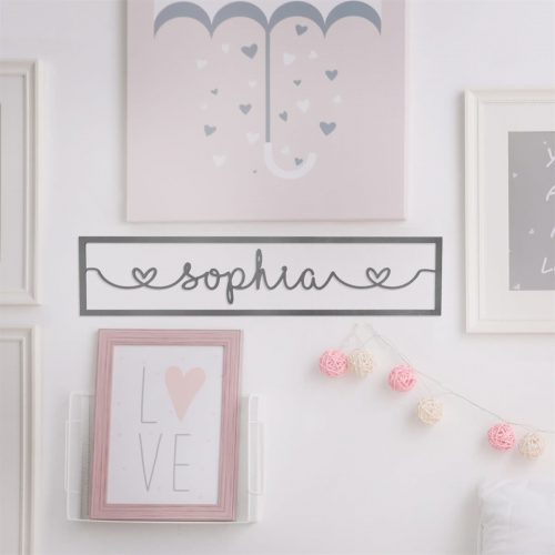 Personalized "Heart" Metal Sign