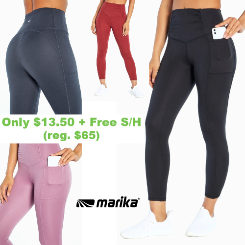 79% off Marika Side Pocket Ankle Leggings : Only $13.50 + Free Shipping ...