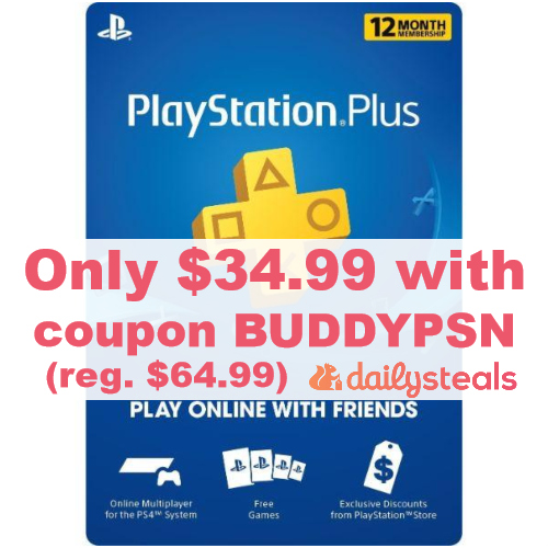 12-Month Playstation Plus Membership Card