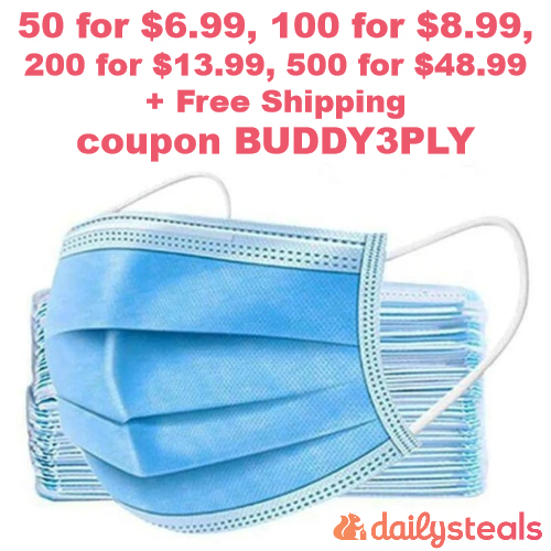 3-ply face mask deal