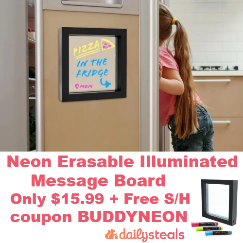 Neon Erasable Illuminated Message Board