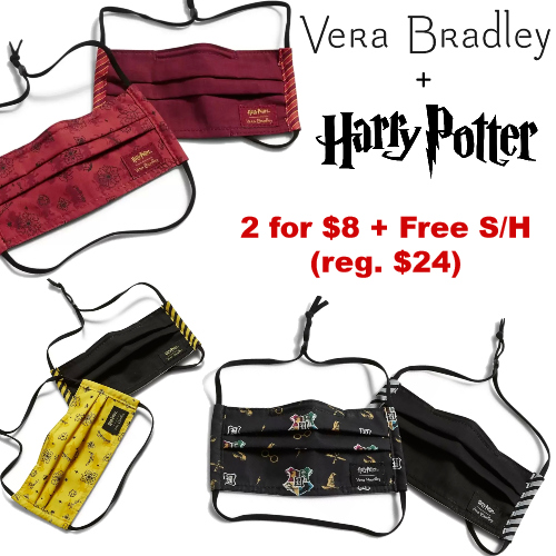 harry potter face masks by vera bradley