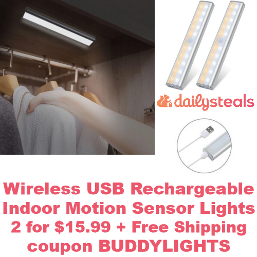 Wireless USB Rechargeable Indoor Motion Sensor Lights